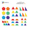 Connetix - 36 Piece Rainbow Shape Expansion Pack