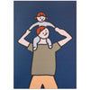 A3 Poster – Piggyback (Daughter) - ToppingsKids